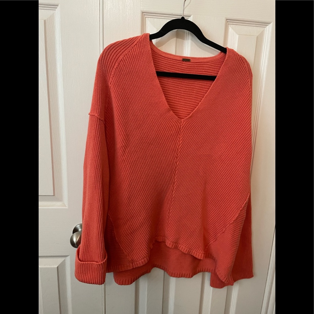 Free People salmon sweater